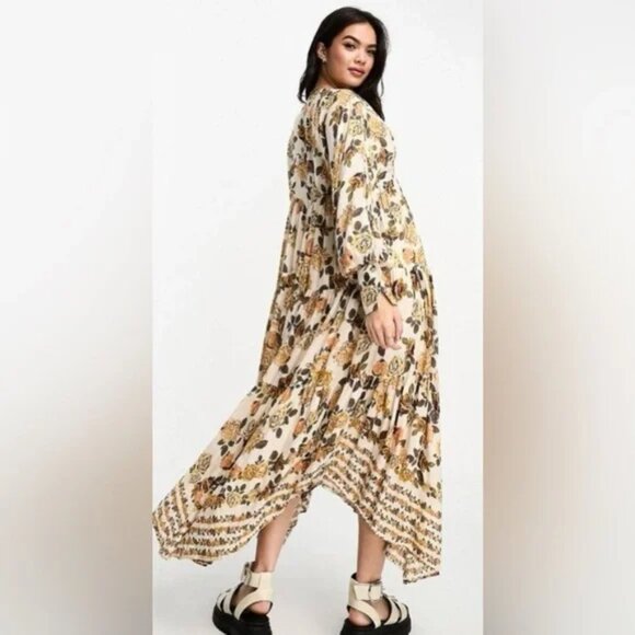 Free People Rows of Roses Maxi Dress XS - Picture 3 of 16